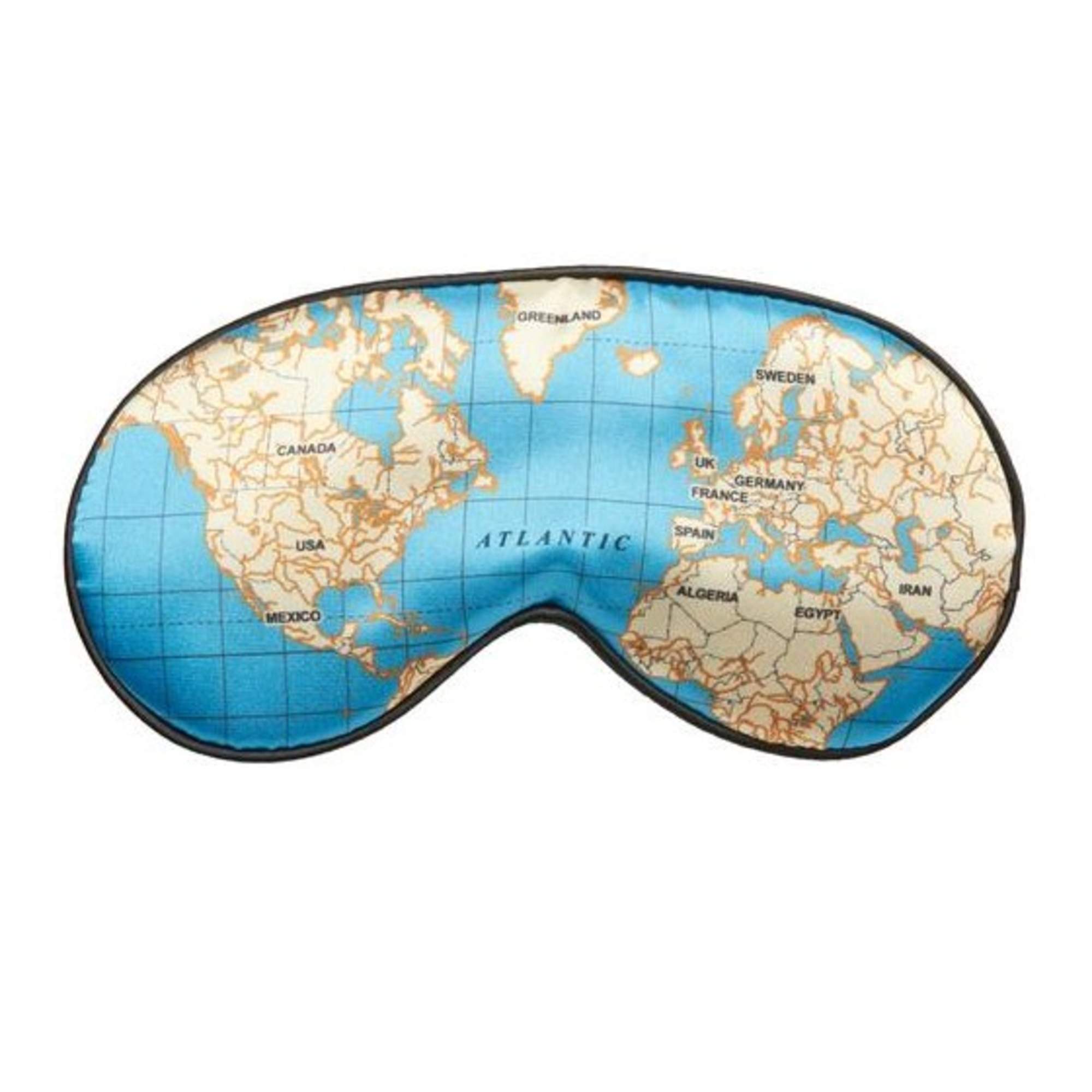 Kikkerland MAPS ULTRA SOFT SLEEP MASK