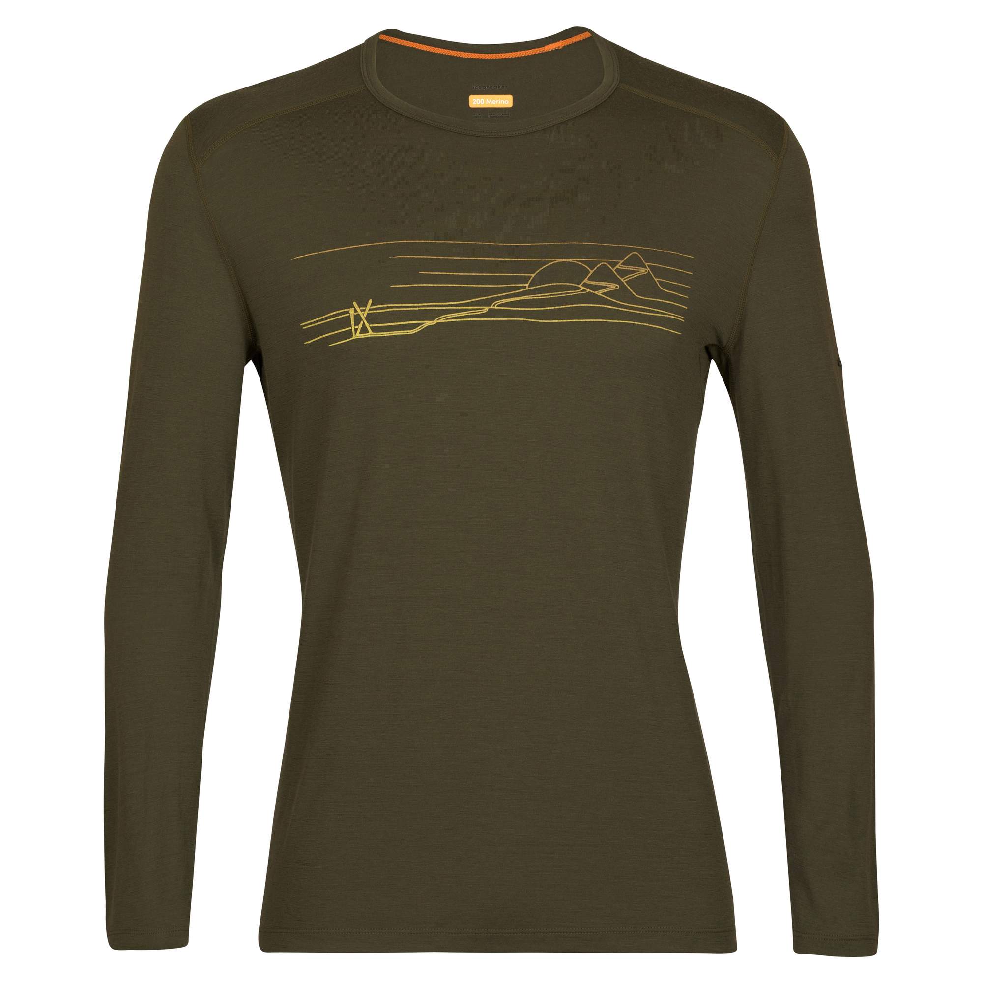 Icebreaker 200 OASIS LS CREWE SKI STRIPES