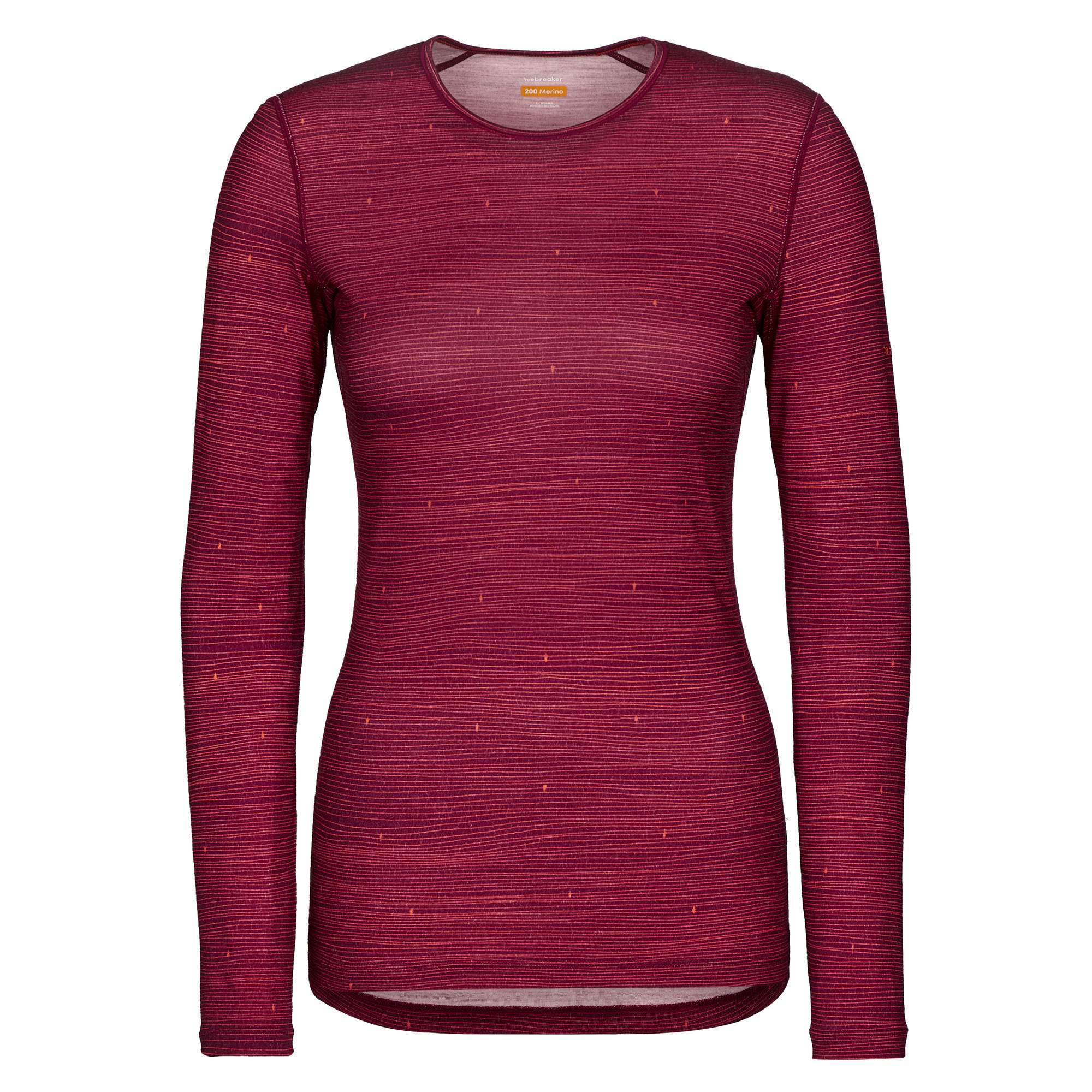 Icebreaker 200 OASIS LS CREWE SKI TRACKS