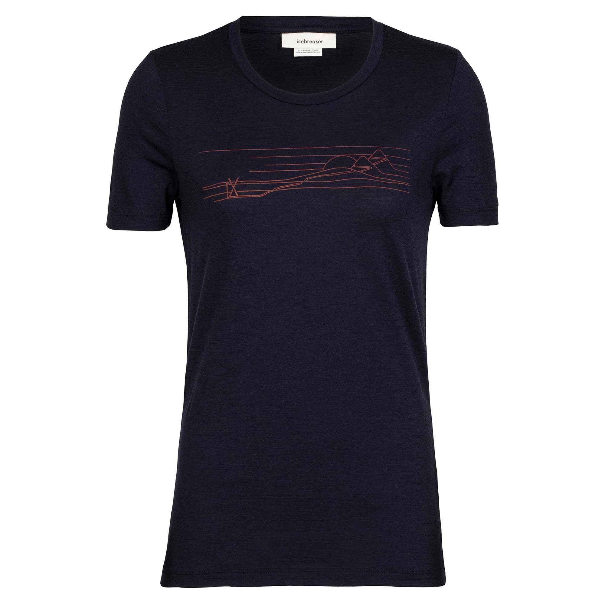 Icebreaker TECH LITE II SS TEE SKI STRIPES