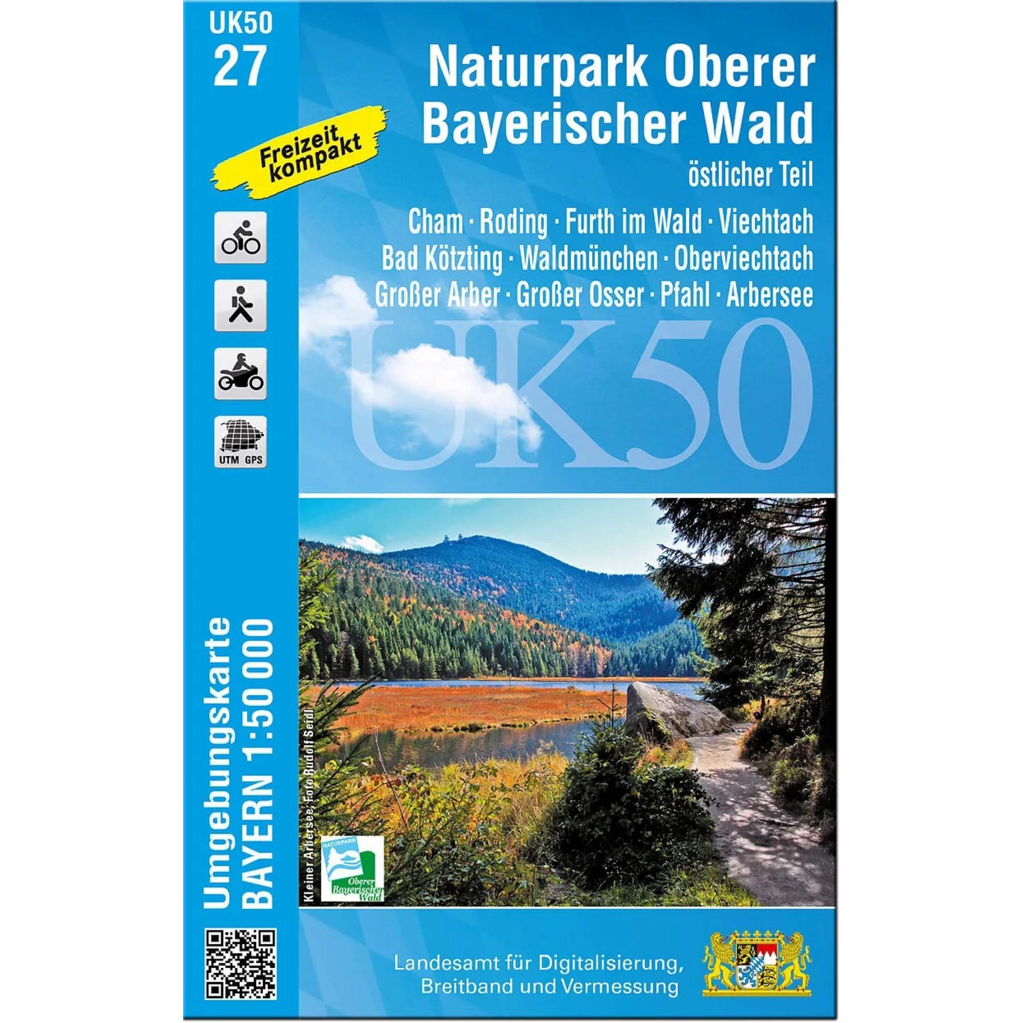 NATURPARK OBERER BAYERISCHER WALD, ÖSTLICHER TEIL 1 : 50 000