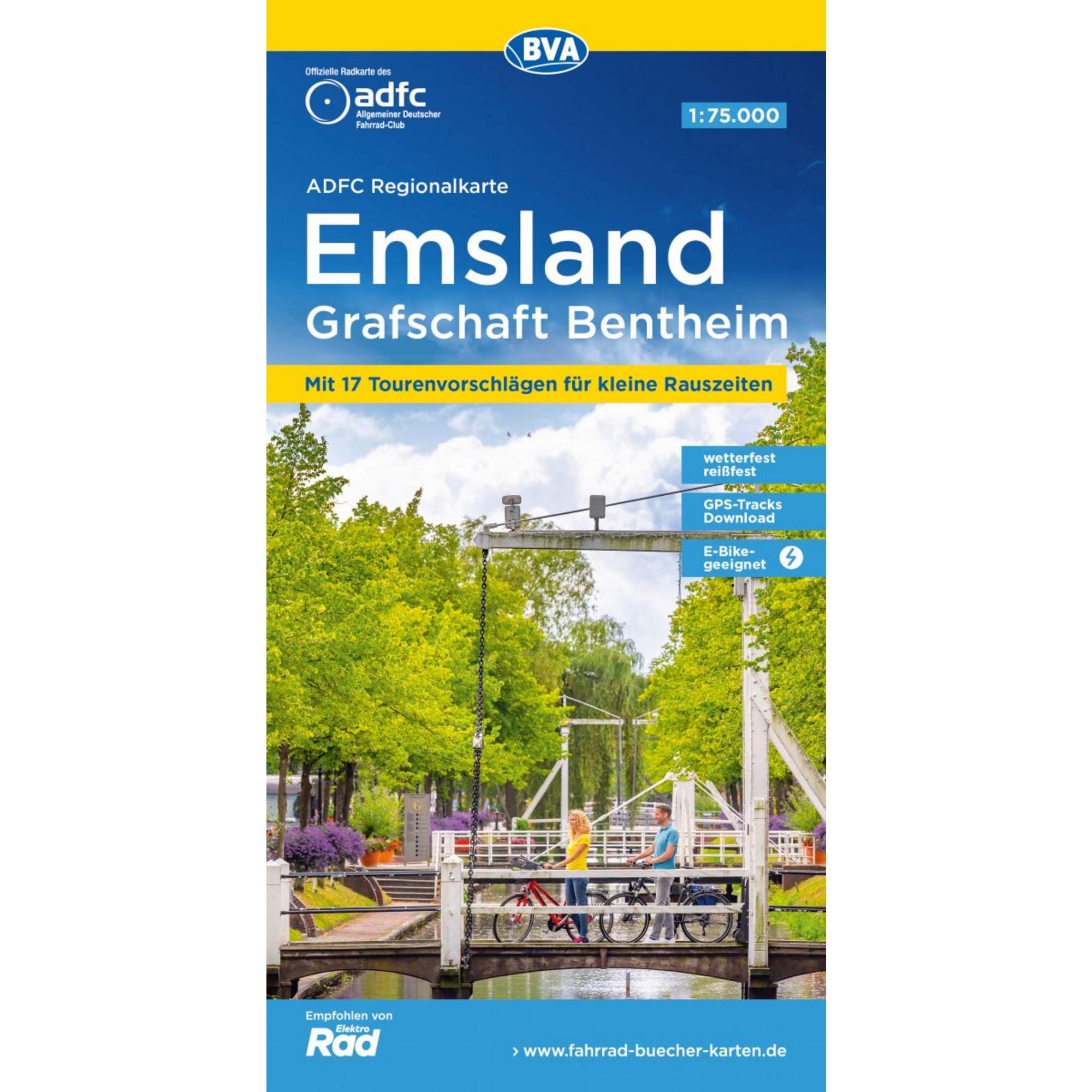 ADFC-REGIONALKARTE EMSLAND GRAFSCHAFT BENTHEIM