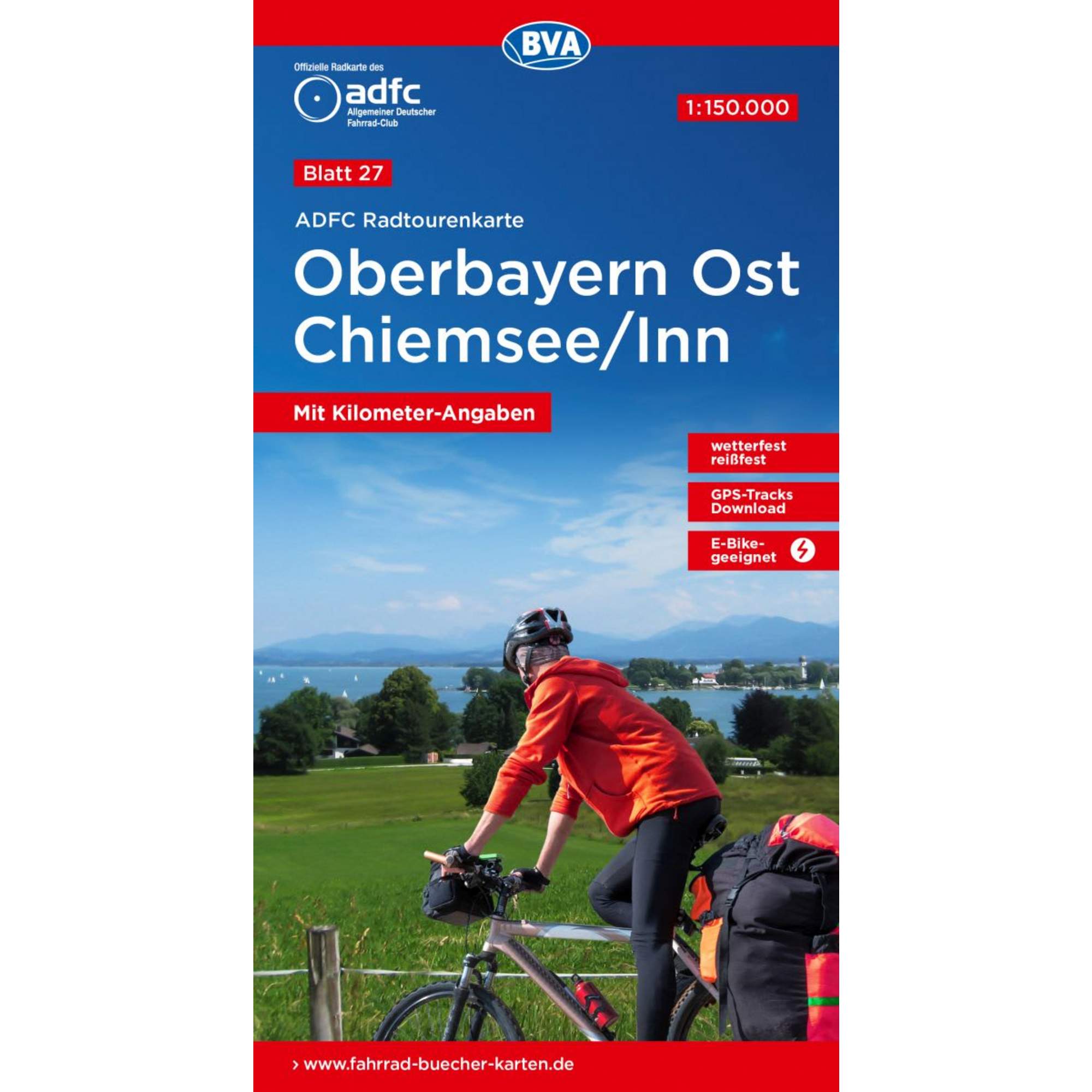 ADFC-RADTOURENKARTE 27 OBERBAYERN OST / CHIEMSEE / INN