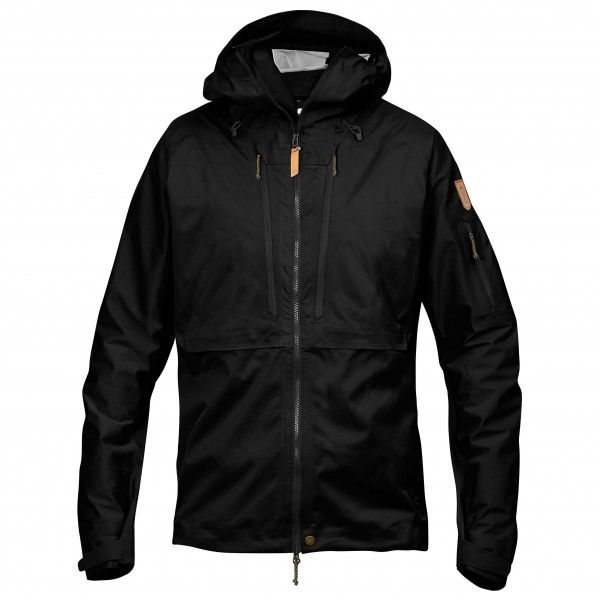 Fjällräven - Keb Eco-Shell Jacket - Regenjacke Gr S schwarz