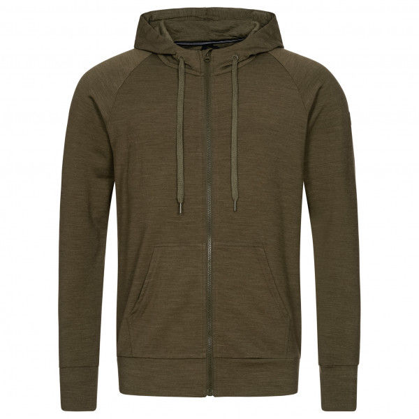 super.natural - Essential Zip Hoodie - Merinohoodie Gr S braun