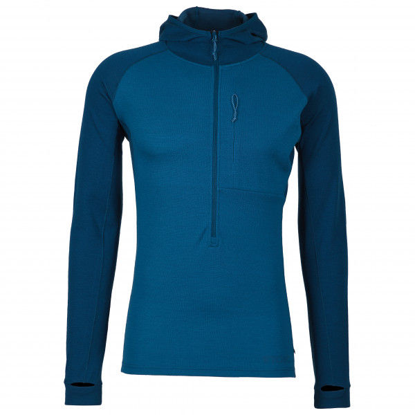 Stoic - Merino260 StadjanSt. 3/4 Zip w. Hood - Merinohoodie Gr S bunt