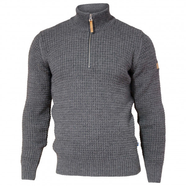 Ivanhoe of Sweden - Moritz Half Zip - Wollpullover Gr S grau