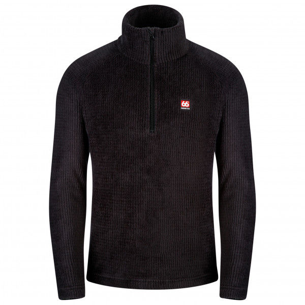 66 North - Hrannar Alpha Zipneck - Fleecepullover Gr S schwarz