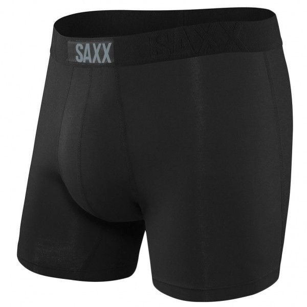 Saxx - Vibe Boxer Brief - Kunstfaserunterwäsche Gr S schwarz