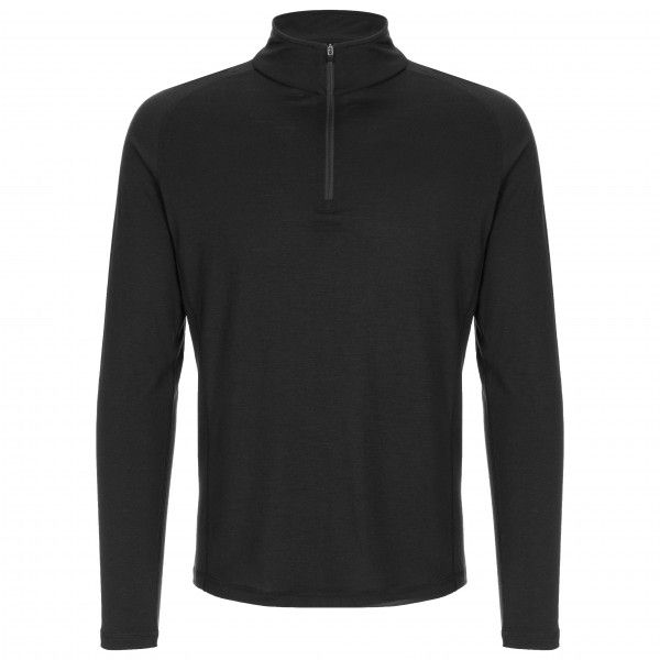 super.natural - Base 1/4 Zip 175 - Merinounterwäsche Gr S schwarz