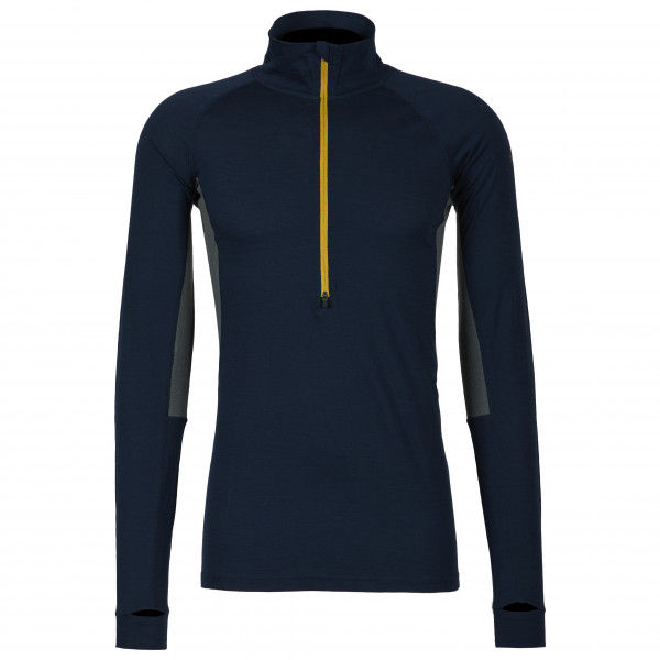 Stoic - MerinoMesh150 BensjonSt. II L/S Half Zip - Merinounterwäsche Gr S blau