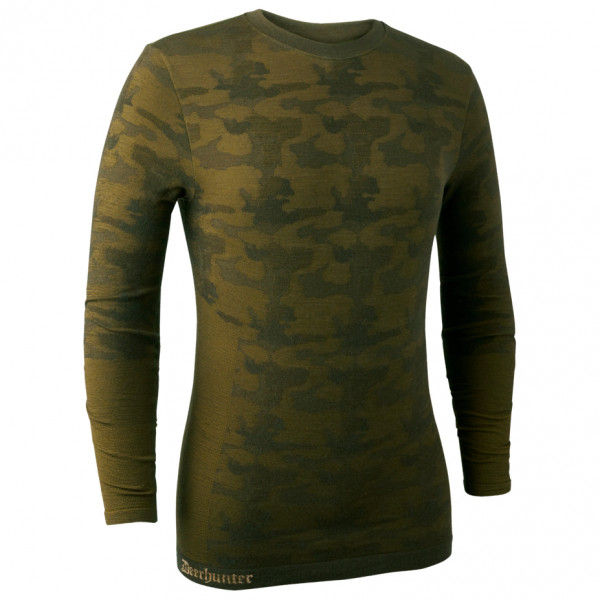 Deerhunter - Camou Wool Underwear Shirt - Merinounterwäsche Gr XXL/3XL oliv