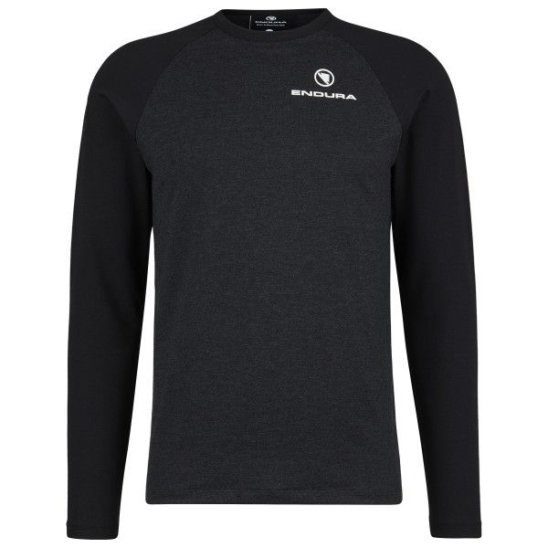 Endura - One Clan Raglan Langarmshirt - Longsleeve Gr S grau