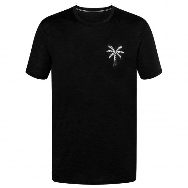 super.natural - Tropical Adventure Tee - Merinoshirt Gr XXL schwarz