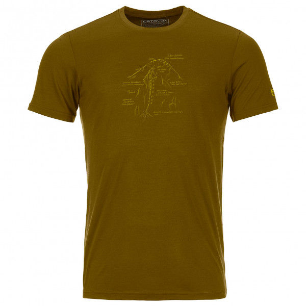 Ortovox - 120 Tec Lafatscher Topo TS - Merinoshirt Gr XL rot