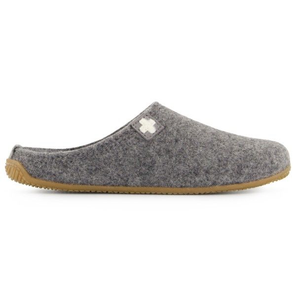 Living Kitzbühel - Filzpantoffel Schweizer Kreuz No. 3886 - Hüttenschuhe Gr 42 grau
