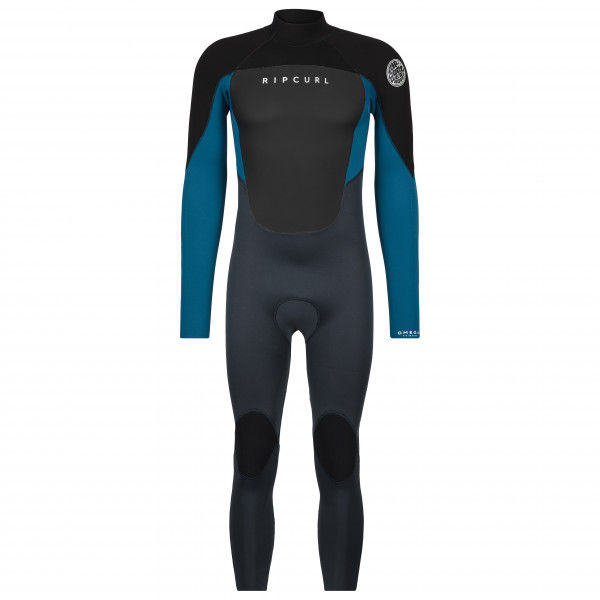 Rip Curl - Omega 4/3 GB Back Zip Steamer - Neoprenanzug Gr M - Long schwarz/blau