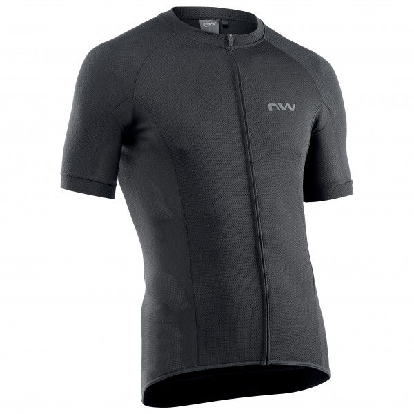 Northwave - Force Full Zip Jersey Short Sleeve - Radtrikot Gr L schwarz/grau