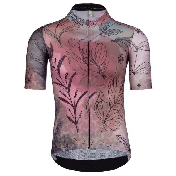 Q36.5 - Jersey Shortsleeve G1 Flower Leaves Autumn - Radtrikot Gr L bunt