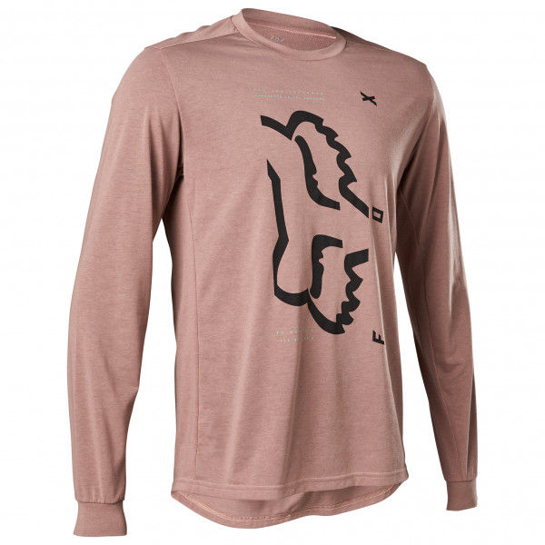 FOX Racing - Ranger Drirelease L/S Jersey - Radtrikot Gr XXL braun/rosa