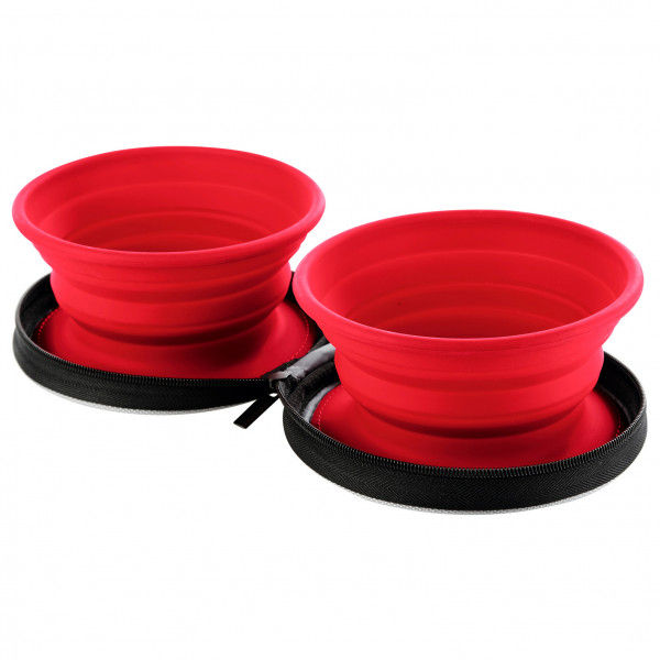 Hunter - Silicone Travel Bowl with Bag List - Hundezubehör Gr 750 ml rot