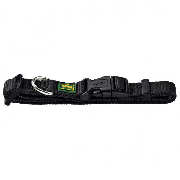 Hunter - Halsung VB - Hundehalsband Gr Halsumfang 22 - 35 cm - Breite 1,0 cm schwarz