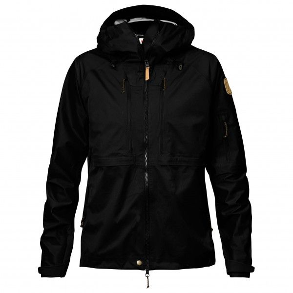 Fjällräven - Women's Keb Eco-Shell Jacket - Regenjacke Gr XXS schwarz