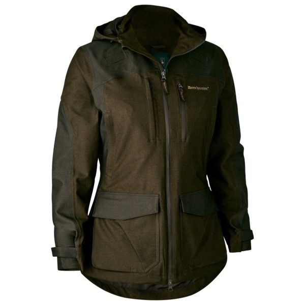 Deerhunter - Women's Chasse Jacket - Regenjacke Gr 40 schwarz/oliv