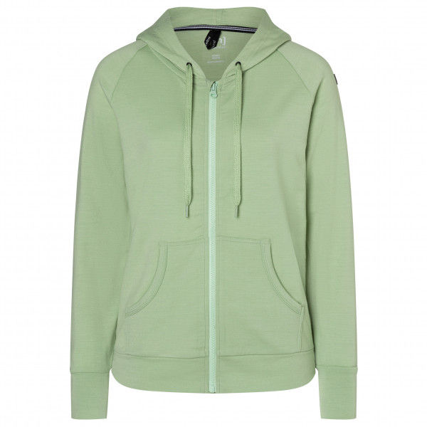 super.natural - Women's Essential Zip Hoodie - Merinohoodie Gr S grün