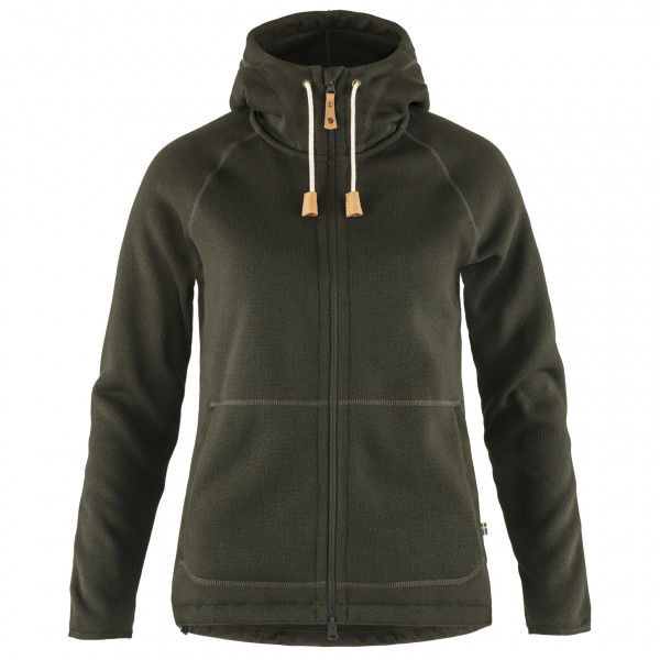 Fjällräven - Women's Övik Fleece Hoodie - Fleecejacke Gr L oliv