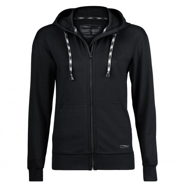 Engel Sports - Women's Kapuzenjacke Langarm - Merinojacke Gr L schwarz