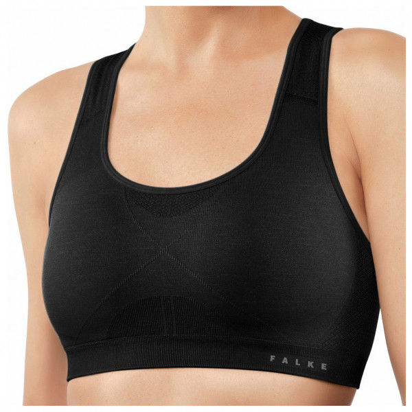 Falke - Women's Bra-Top Madison With Pads Low Support - Sport-BH Gr XS schwarz/beige