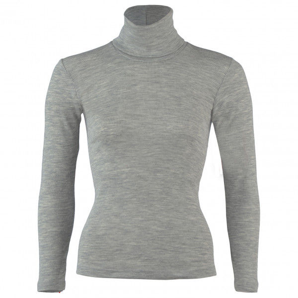 Engel - Women's Damen-Rolli L/S - Seidenunterwäsche Gr 46/48 grau