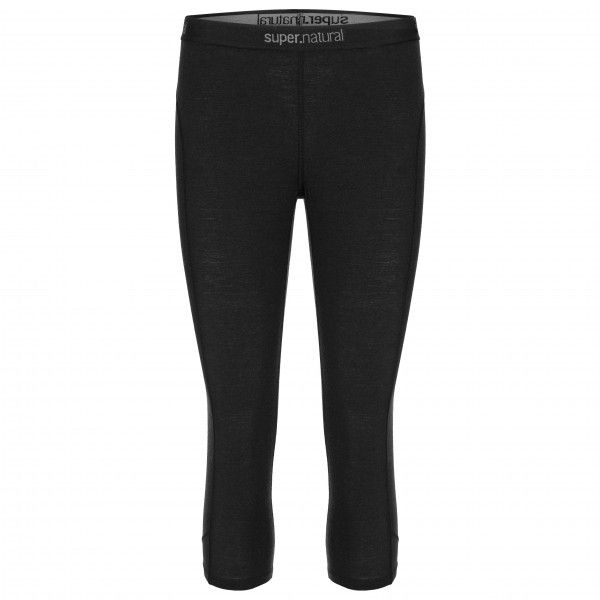 super.natural - Women's Base 3/4 Tight 175 - Merinounterwäsche Gr XS schwarz