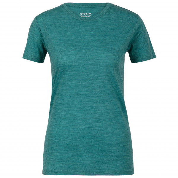 Stoic - Women's Merino150 HeladagenSt. T-Shirt slim - Merinoshirt Gr 34 schwarz/oliv