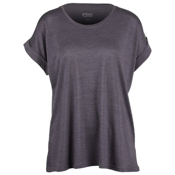 Stoic - Women's Merino150 MMXX. T-Shirt loose - Merinoshirt Gr 34 schwarz