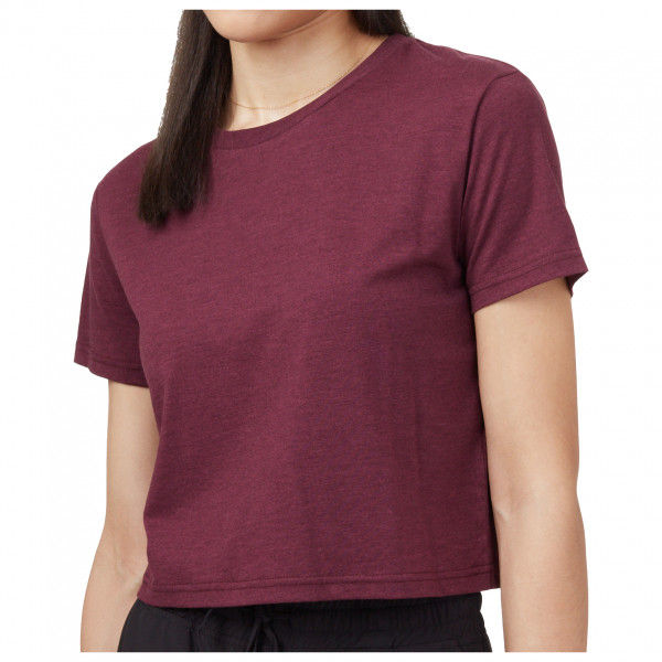 tentree - Women's Treeblend Cropped Relaxed T-Shirt - T-Shirt Gr XS rot