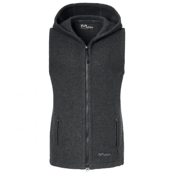 Mufflon - Women's Momo - Merinoweste Gr XL grau/schwarz