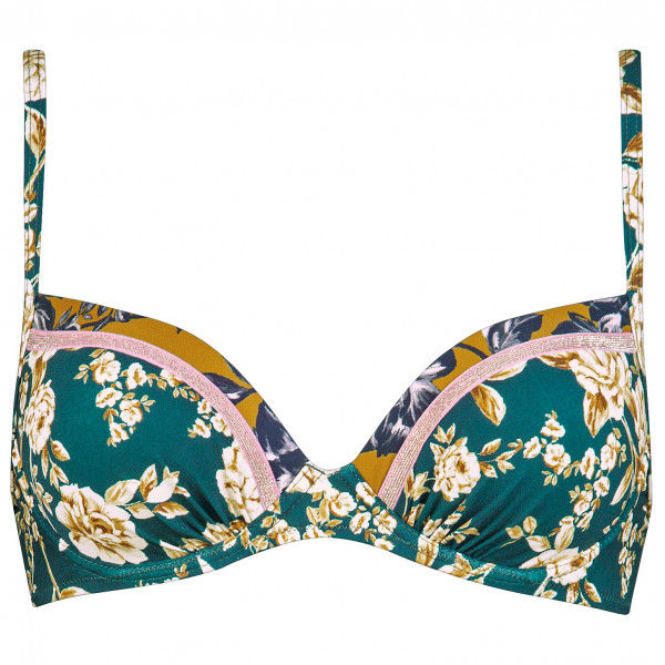Watercult - Women's Bikini Top Ottomane Flower 2 - Bikini-Top Gr 42 - Cup C bunt