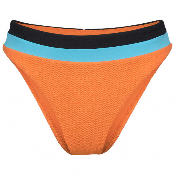 Seafolly - Women's Slice of Splice Spliced High Rise - Bikini-Bottom Gr 6 orange