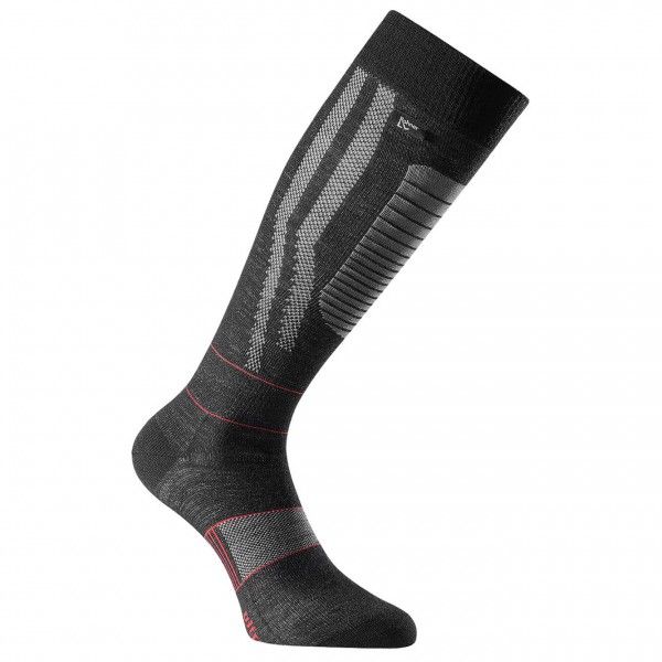 Rohner - Ultra Light - Skisocken Gr 36-38 - S grau/schwarz
