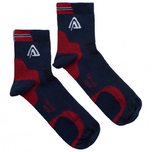 Aclima - Running Socks 2-Pack - Merinosocken Gr 36-39 schwarz
