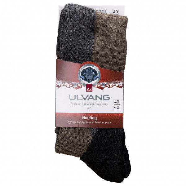 Ulvang - Hunting - Merinosocken Gr 37-39 schwarz
