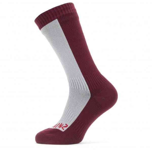 Sealskinz - Waterproof Cold Weather Mid Length Sock - Radsocken Gr S rot