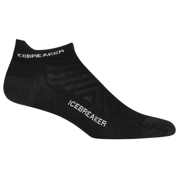 Icebreaker - Women's Run+ Ultra Light Micro - Laufsocken Gr L schwarz