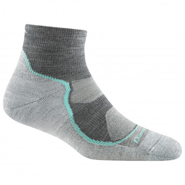 Darn Tough - Women's Light Hiker 1/4 Lightweight with Cushion - Wandersocken Gr L grau