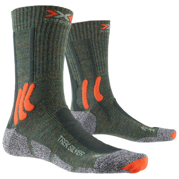 X-Socks - Trek Silver - Wandersocken Gr 35-38 schwarz