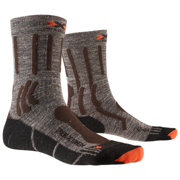 X-Socks - Trek X Linen - Wandersocken Gr 39-41 schwarz/braun/grau
