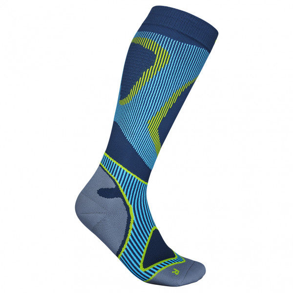 Bauerfeind Sports - Run Performance Compression Socks - Kompressionssocken Gr 38-40 - L: 41-46 cm blau