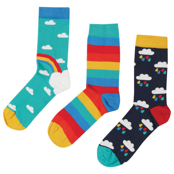 Frugi - Kid's Rock My Socks 3 Pack - Multifunktionssocken Gr 6K-8K - EU: 23-26 bunt